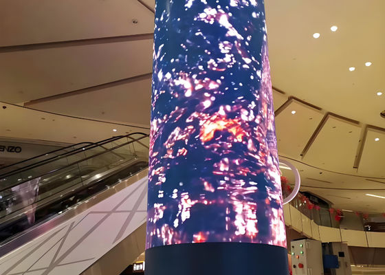 Pantalla de módulo blando interior de alta definición con pantalla LED de media esfera flexible