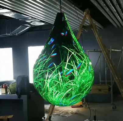 Pantalla LED transparente P4 convenientemente instalada Diseño ligero de alta resolución